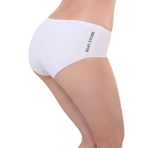 Women's Ice Silk No-Show Hipster Panty – Seamless & Comfortable (Pack of 4)