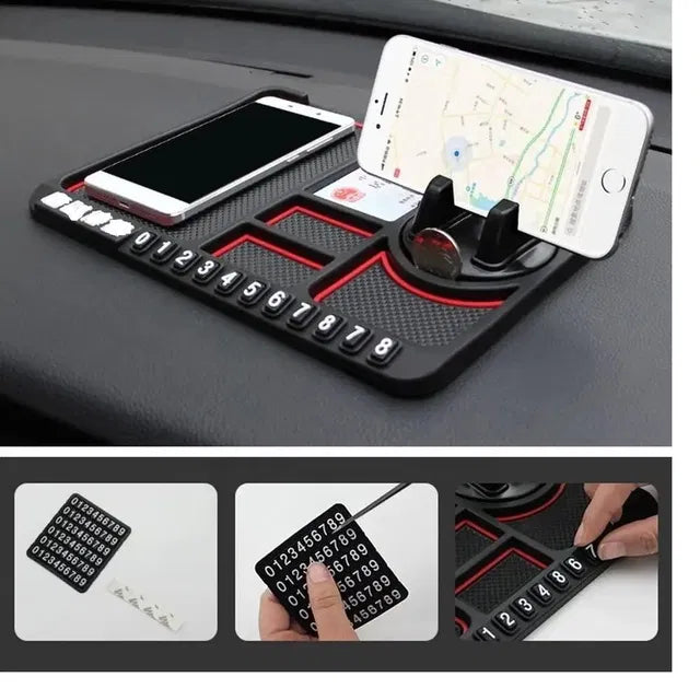 Car Mobile Holder for Dashboard – Anti-Slip Silicone GPS Phone Mount