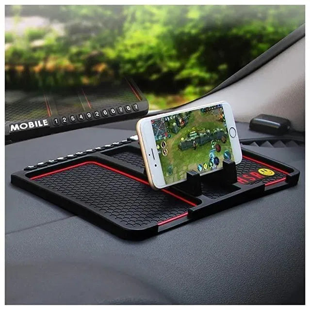 Car Mobile Holder for Dashboard – Anti-Slip Silicone GPS Phone Mount